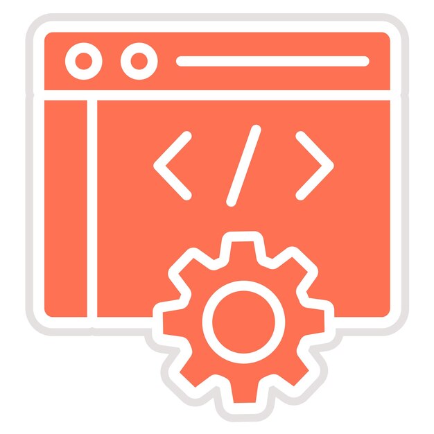 Web development Vector Icon Design Illustration