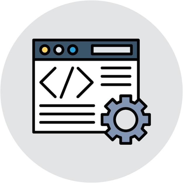 web development vector illustration style