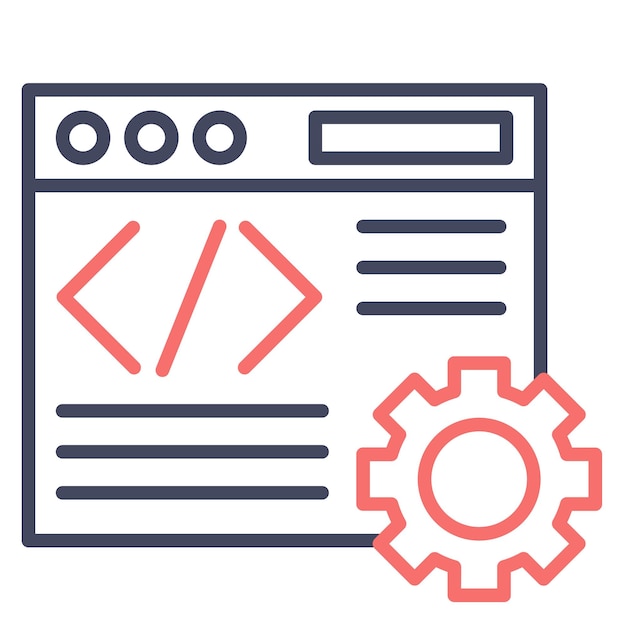 web development vector illustration style