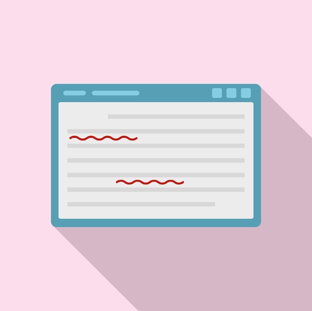 Web editor icon Flat illustration of web editor vector icon for web design