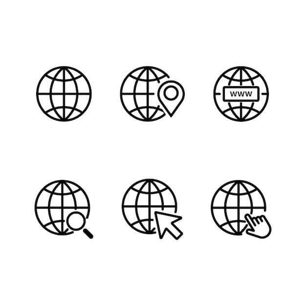 web icon set and web click search location go web icon set collection