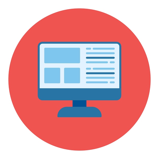 Web Layout Flat Illustration