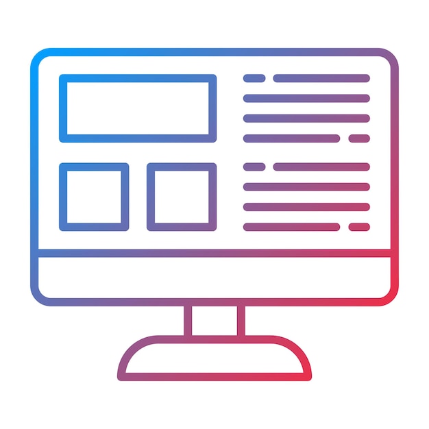 Web Layout icon vector image Can be used for Coding and Development