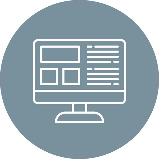 Web Layout icon vector image Can be used for Coding and Development