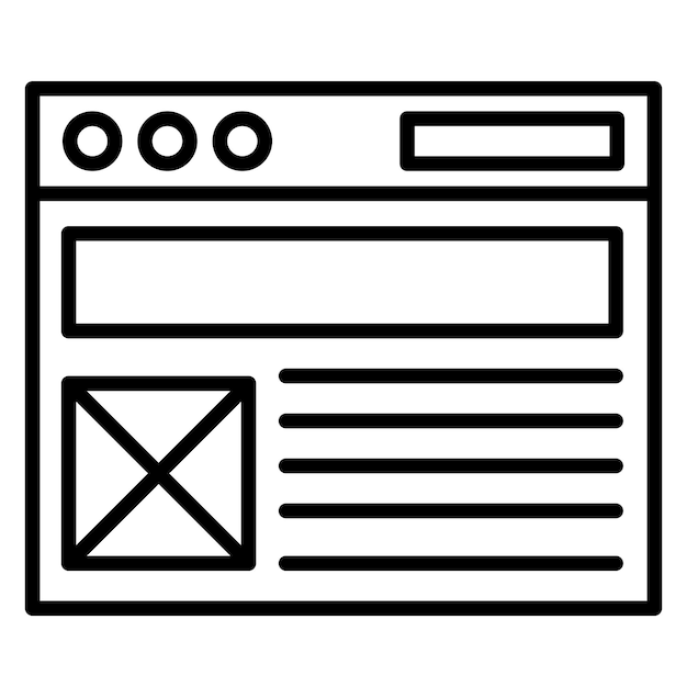 Web Layout Vector Illustration Style