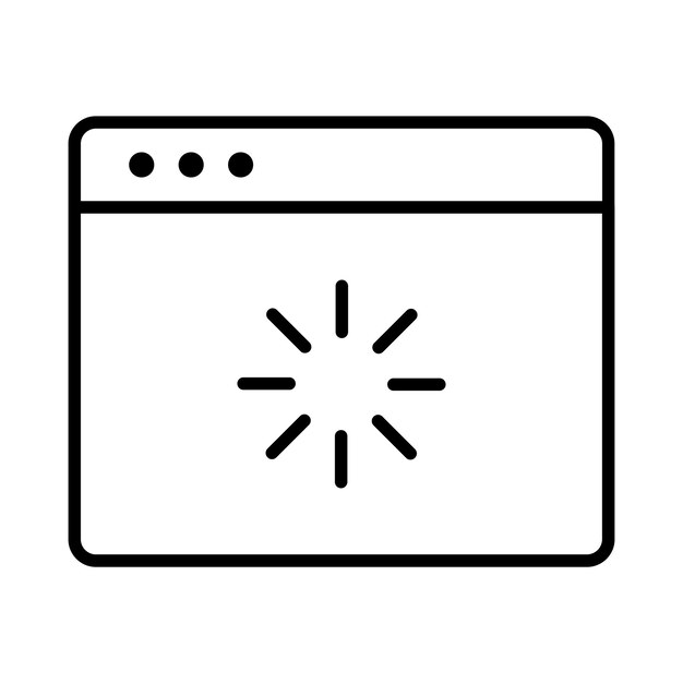 Web Loading Line Illustration