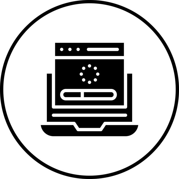 web loading vector icon illustration of coding and development iconset