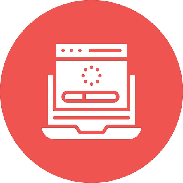 web loading vector icon illustration of coding and development iconset
