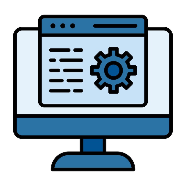 Web Maintenance Flat Illustration