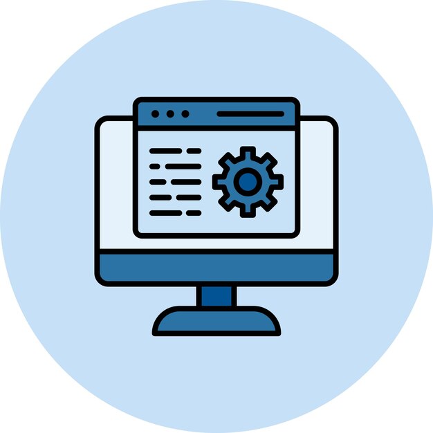 Web Maintenance Flat Illustration