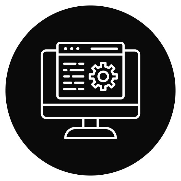 Web Maintenance icon vector image Can be used for Coding and Development