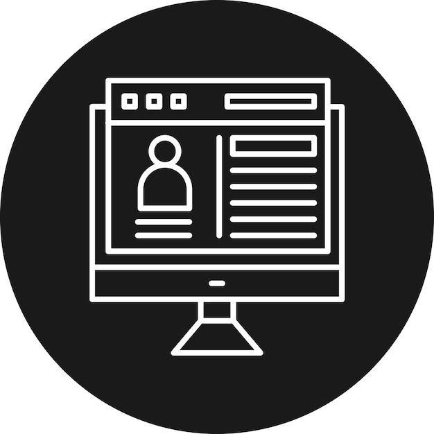 web portfolio vector icon can be used for seo and sem iconset