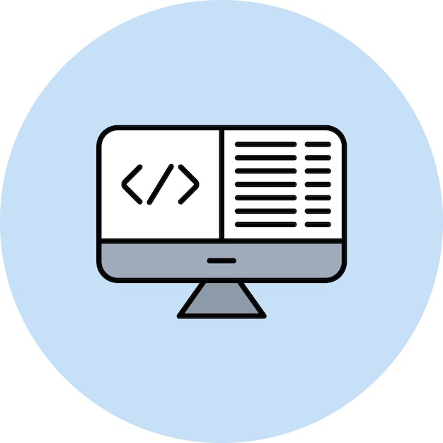 web programming flat illustration