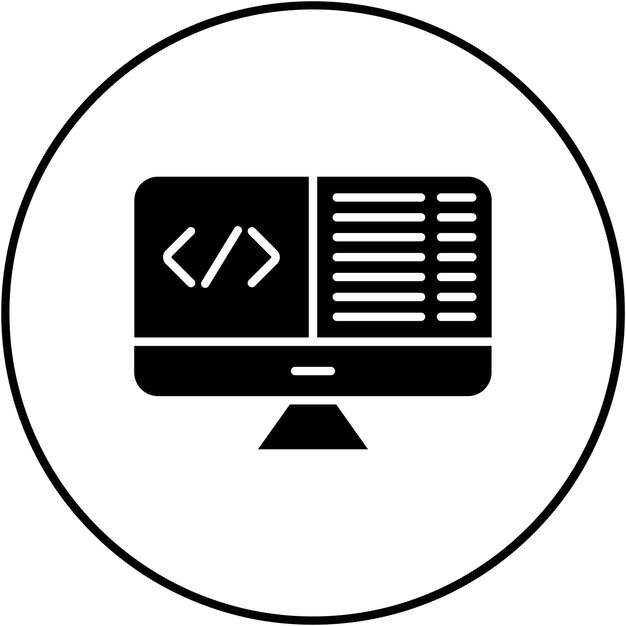 Web Programming icon vector image Can be used for Learning