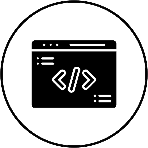 Web Programming vector icon Can be used for Learning iconset