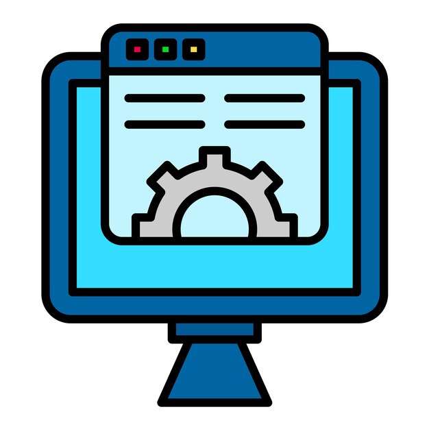 Web Settings Flat Illustration
