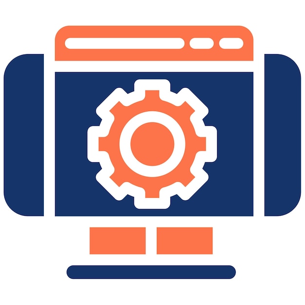 Web Settings Vector Illustration