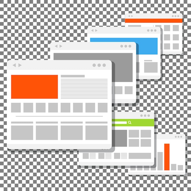 Web site page templates collection