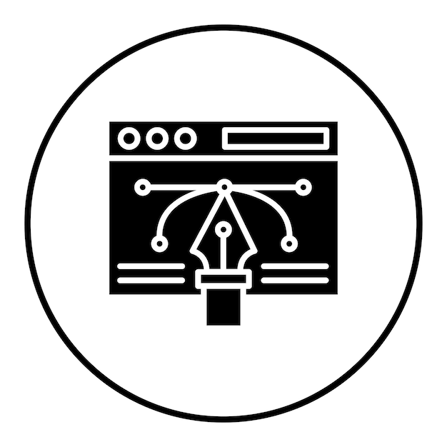 web vector design vector icon can be used for coding and development iconset
