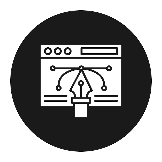 web vector design vector icon can be used for coding and development iconset