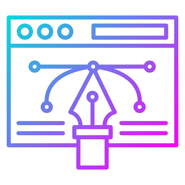 web vector design vector icon can be used for coding and development iconset