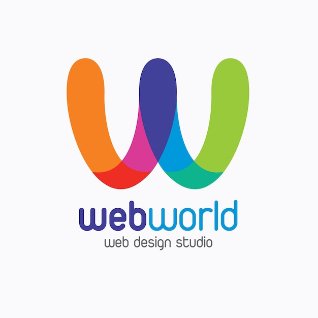 Web World Creative Colorful Logo