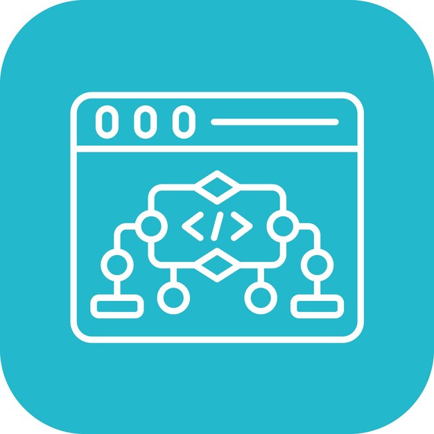 Website Algorithm icon vector image Can be used for Web Hosting