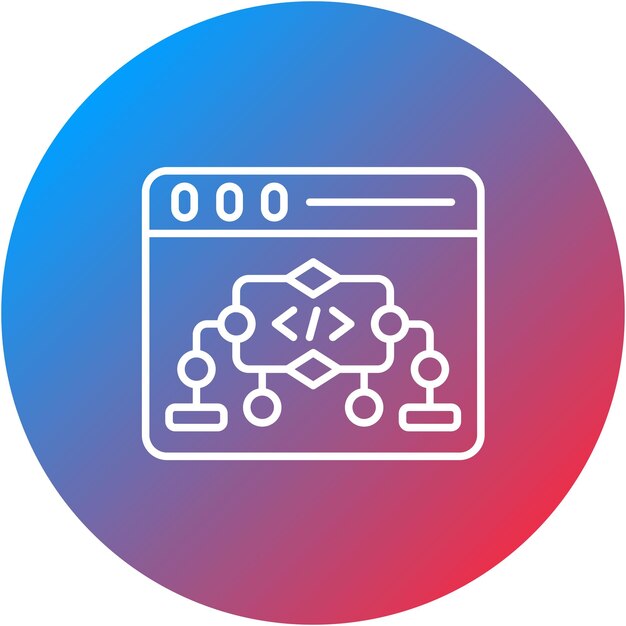 Website Algorithm icon vector image Can be used for Web Hosting