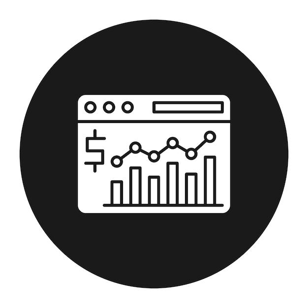 Website Analytics vector icon Can be used for Banking and Finance iconset