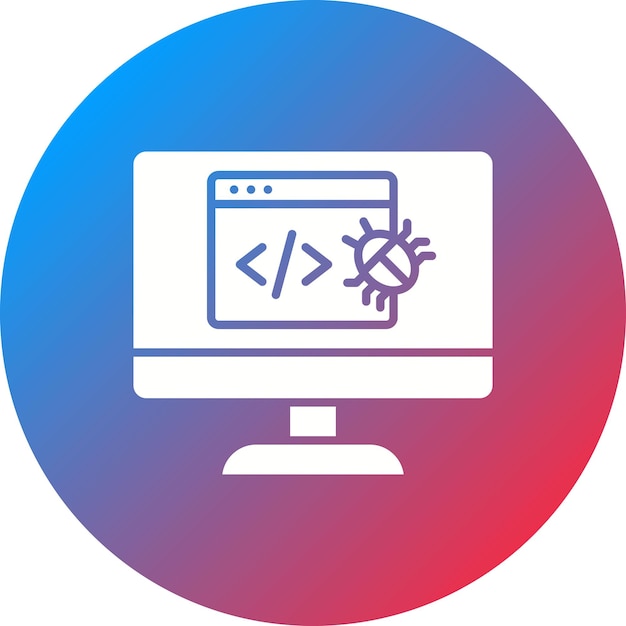 Website Bug icon vector image Can be used for Coding and Development