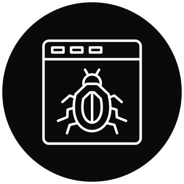 Website Bug icon vector image Can be used for Networking and Data Sharing