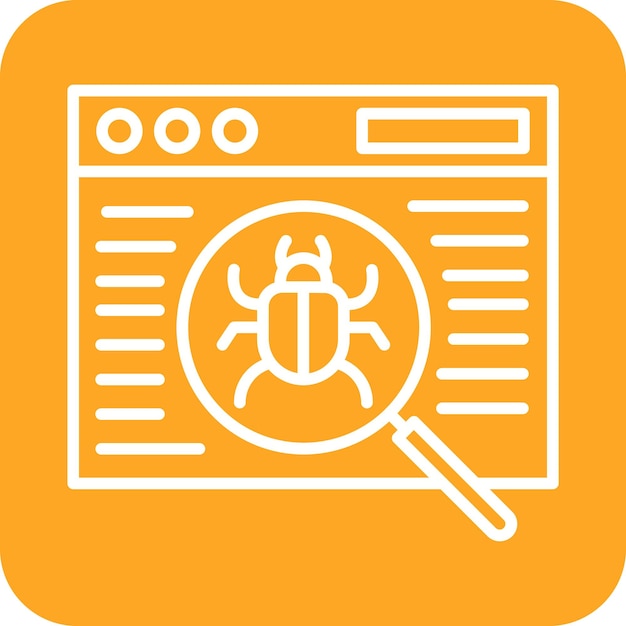website bug vector icon can be used for coding and development iconset