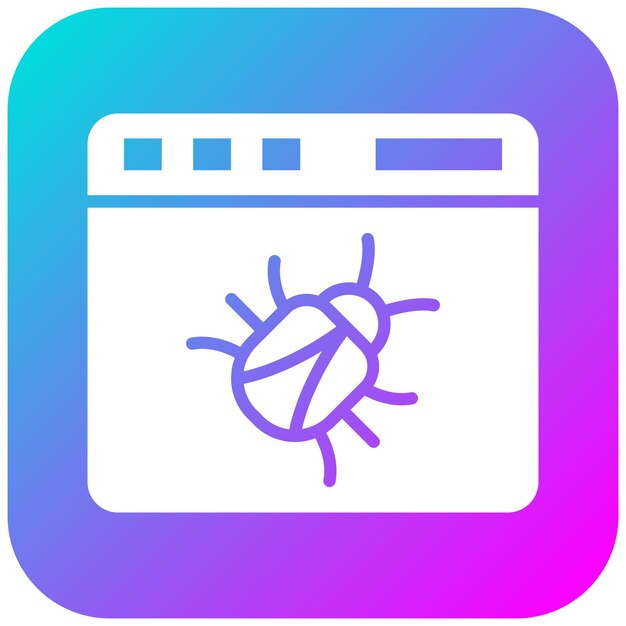 website bug vector icon can be used for computer programming iconset