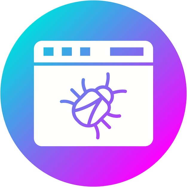 website bug vector icon can be used for computer programming iconset