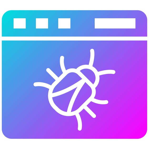 website bug vector illustration style