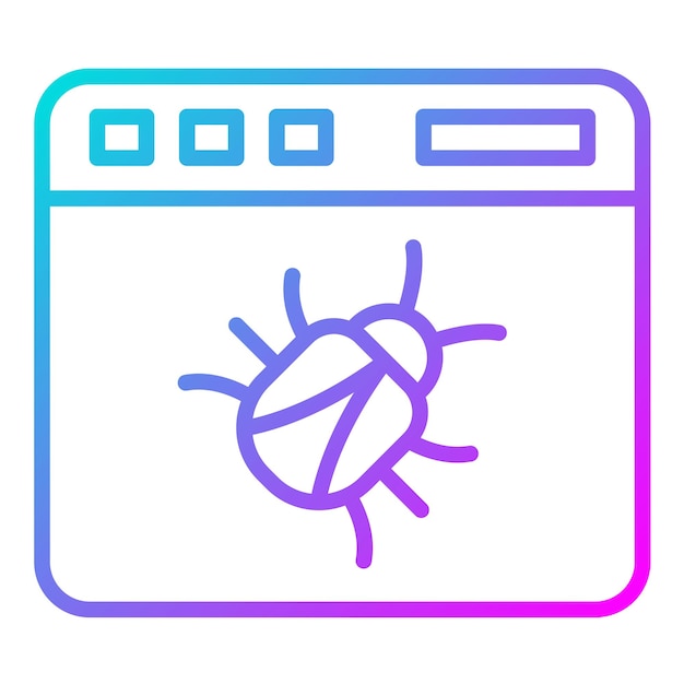 website bug vector illustration style