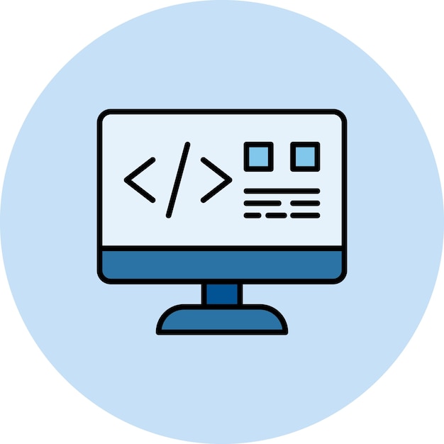 website coding flat illustration