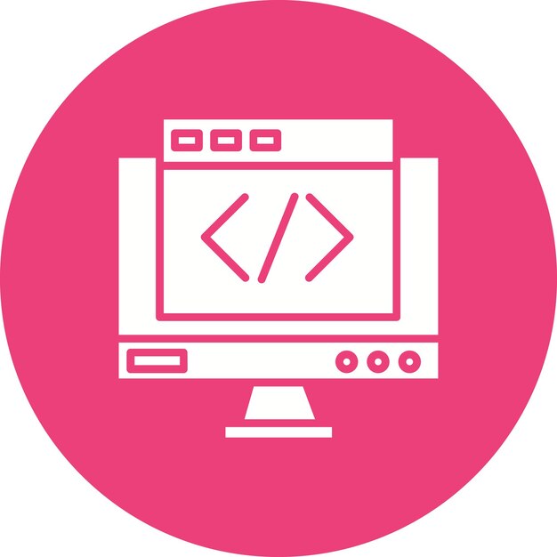 Website Coding Vector Illustration Style
