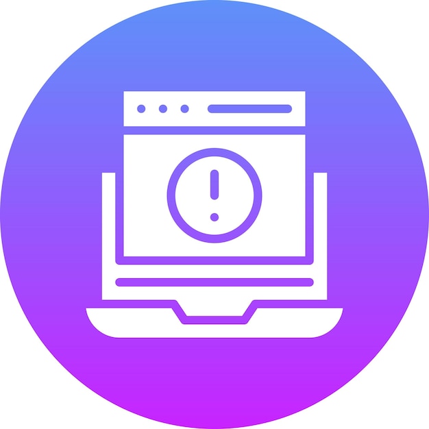 Website Error vector icon illustration of Coding and Development iconset
