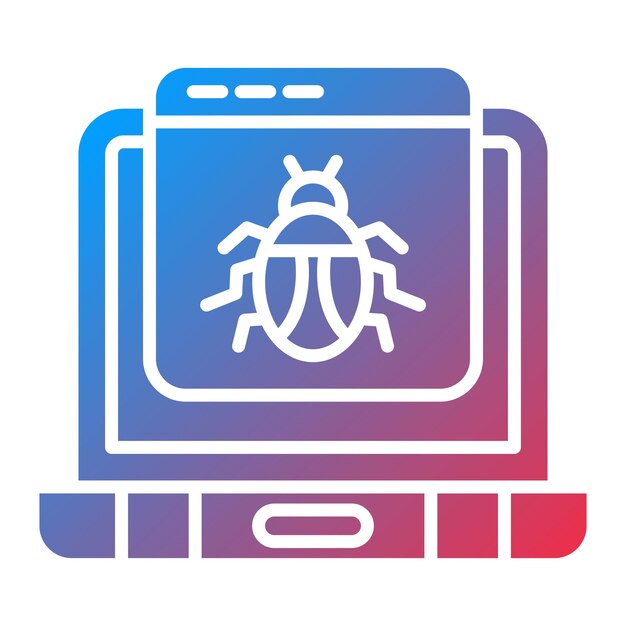 website hacked icon vector image can be used for cyber security