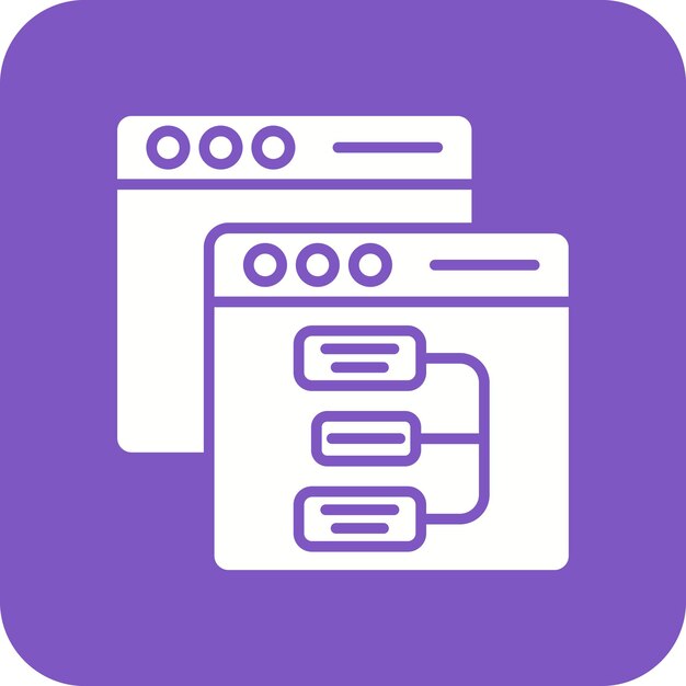 Website Hierarchy icon vector image Can be used for Computer Programming