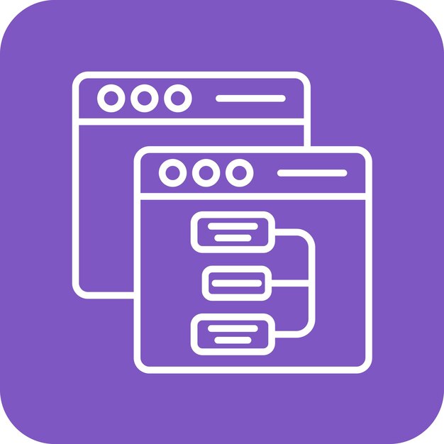 Website Hierarchy icon vector image Can be used for Computer Programming