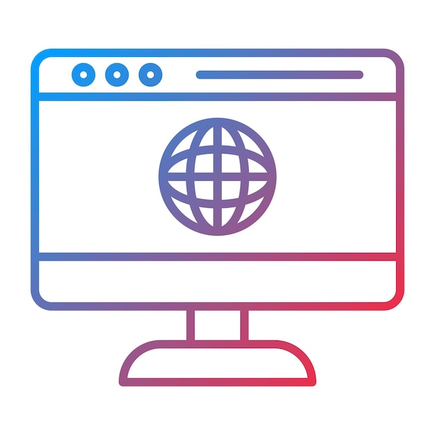 Website icon vector image Can be used for Coding and Development