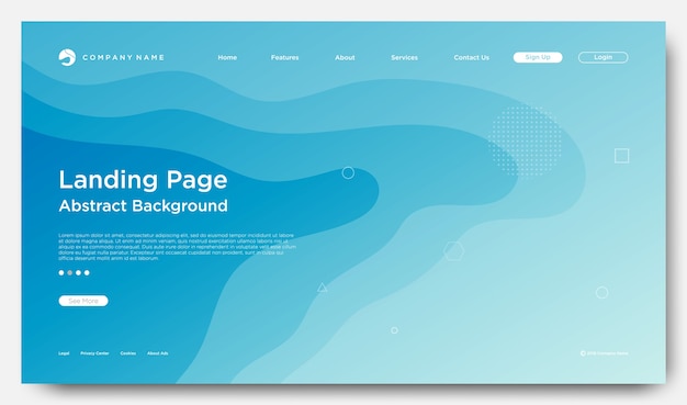 website landing page background, modern abstract style