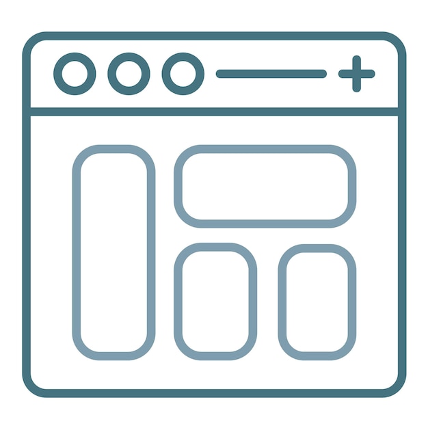 Website Layout Flat Illustration