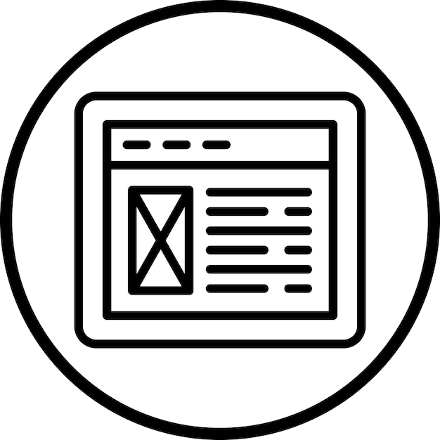 Website Layout Icon Style