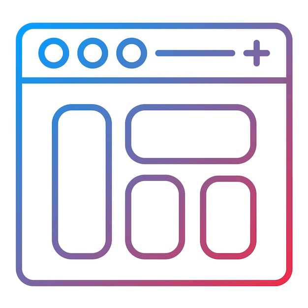 Website Layout icon vector image Can be used for Computer Programming