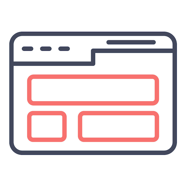 Website Layout Vector Illustration Style