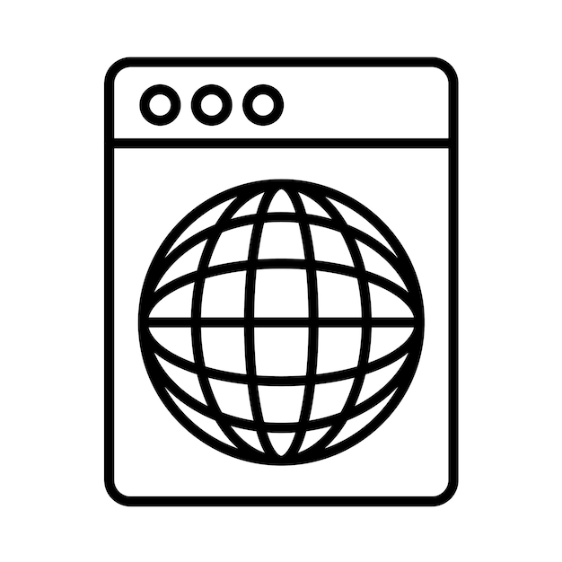 Website Line Illustration
