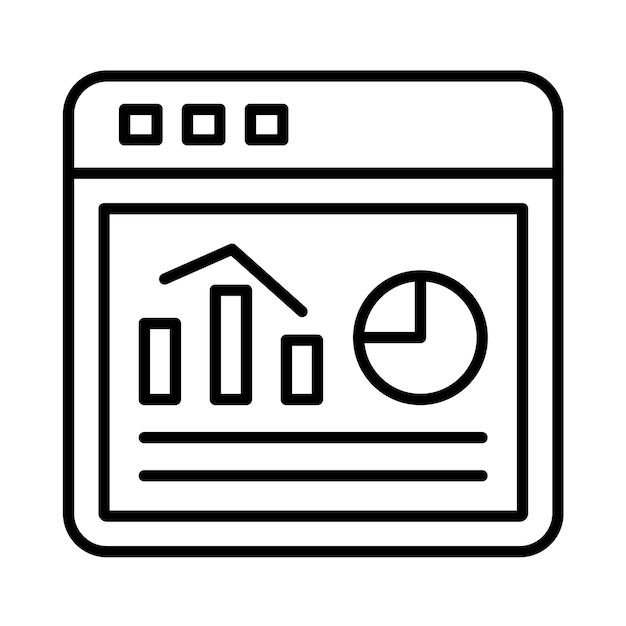 website statistics line illustration